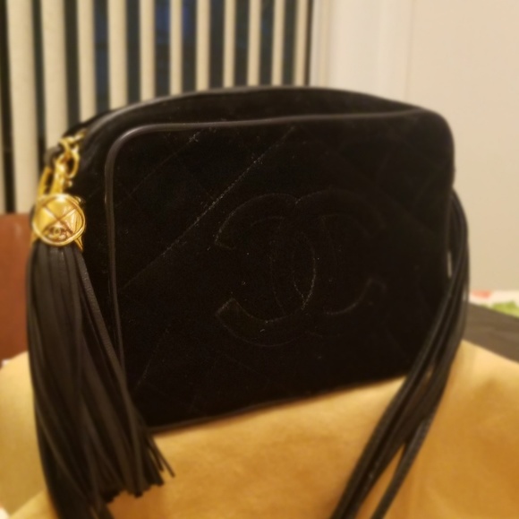 CHANEL Bags Chanel Quilted Velvet Camera Bag Poshmark